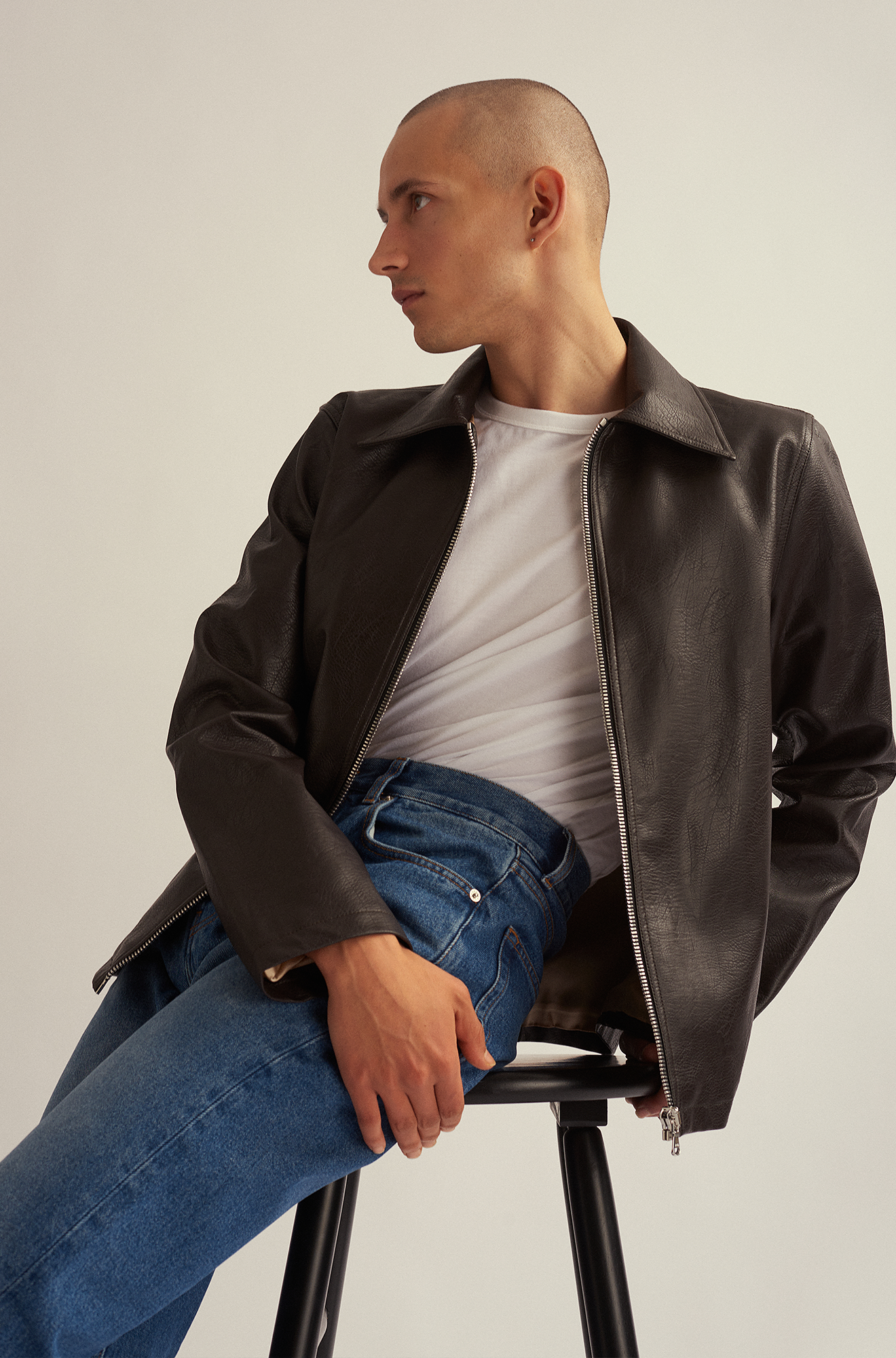 Shop new arrivals from Sefr at Zoovillage, leather jackets, jeans t-shirts