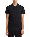Filippa K M. Lycra Polo T-Shirt Black