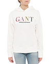 Gant D1. Color Graphic Hoodie Sweat Eggshell