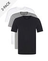 BOSS 3-Pack Crew Neck T-shirt Black/White/Grey