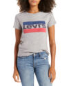 Levis The Perfect Graphic Tee Sportswear Logo Smokestack Heather