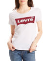 Levis The Perfect Graphic Tee White Red Housemark