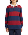 Polo Ralph Lauren Junior Striped Cotton Jersey Rugby Shirt