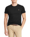 Polo Ralph Lauren Custom Slim Fit Soft Cotton T-Shirt Polo Black