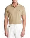 Polo Ralph Lauren Custom Slim Fit Mesh Polo Shirt Khaki