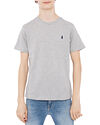 Polo Ralph Lauren Junior Cotton Jersey Crewneck T-Shirt Light Pastel Grey