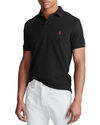 Polo Ralph Lauren Custom Slim Fit Mesh Polo Shirt Polo Black/C3870