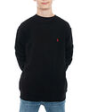 Polo Ralph Lauren Junior Cotton-Blend-Fleece Sweatshirt Black