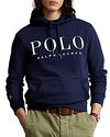 Polo Ralph Lauren Logo-Embroidered Fleece Hoodie Cruise Navy