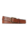 Polo Ralph Lauren Saddle Leather Dress Belt Brown
