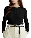 Polo Ralph Lauren Slim Fit Cable-Knit Sweater Black