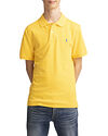 Polo Ralph Lauren Junior Slim Fit Cotton Mesh Polo Shirt Yellow