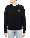 Tommy Jeans Tjw Relaxed Tommy Badge Crew Black