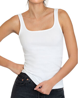 Bread & Boxers Tank Ribbed  White