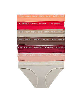 Calvin Klein Underwear 7-Pack Bikini Tpca/Gentle/Red/Cml/Tfet/Exact/Orng