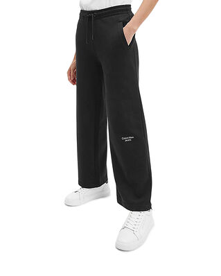 Calvin Klein Jeans Stacked Logo Wide Leg Jog Pant Ck Black