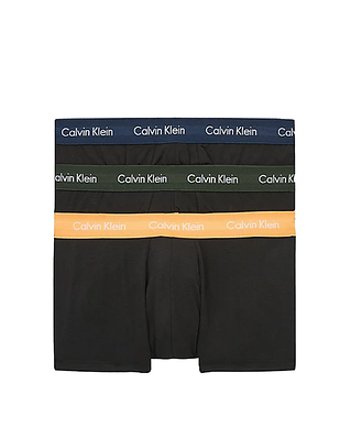 Calvin Klein Underwear 3-Pack Low Rise Trunk Orange/Blue Shadow/Green