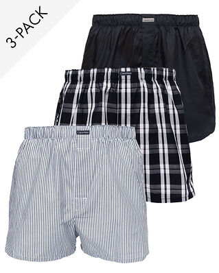 Calvin Klein Underwear 3-Pack Boxer Tide /Morgan Plaid /Montague Stripe
