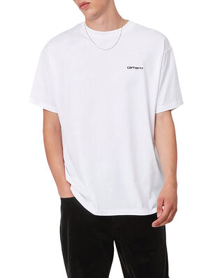 Carhartt WIP S/S Script Embroidery T-Shirt White / Black