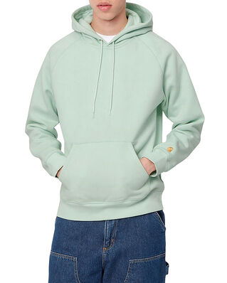 Carhartt WIP Hooded Chase Sweat Pale Spearmint / Gold