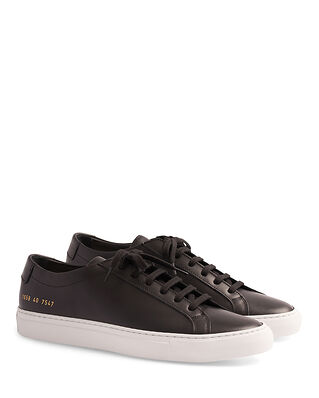 Common Projects Original Achilles Low Black With White Sole