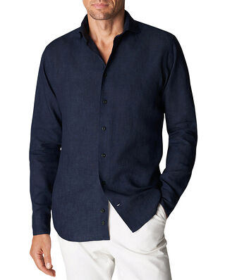 Eton Navy Blue Linen Shirt