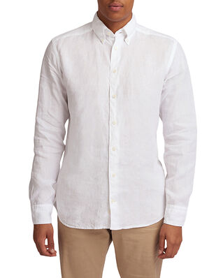 Eton Linen-Poplin Shirt White