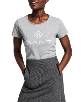 Gant Gant Lock Up Ss T-Shirt Grey Melange