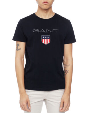 Gant O1. Shield Ss T-Shirt Black