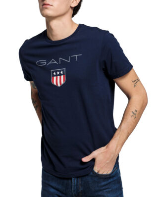 Gant O1. Shield Ss T-Shirt Evening Blue