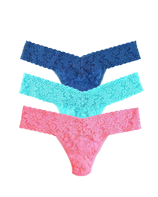 Hanky Panky 3-Pack Signature Lace, Low Rise Thong
