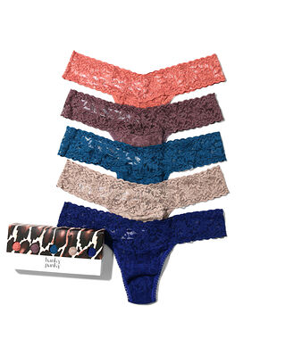 Hanky Panky 5-Pack Signature Lace Low Rise Thong
