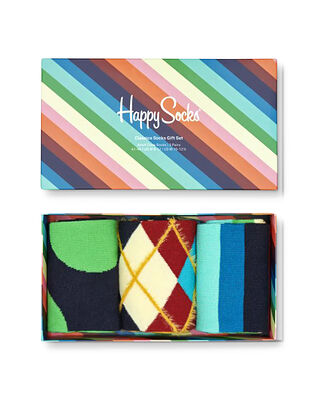 Happy Socks 3-Pack Classics Socks Gift Set Dark Blue/Navy