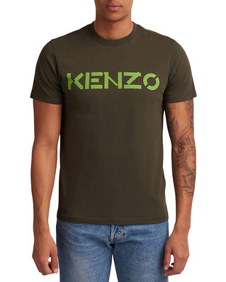 Kenzo Logo Classic T-Shirt Dark Khaki