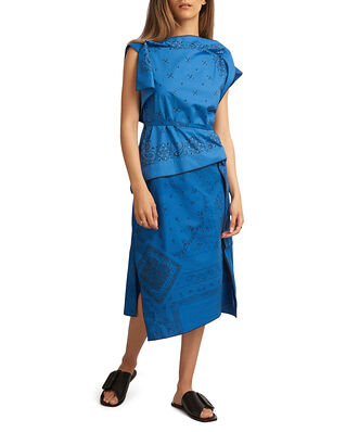 Kenzo Printed Sleeveless Dress Royal Blue