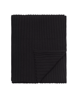 Oscar Jacobson Knitted Scarf Black