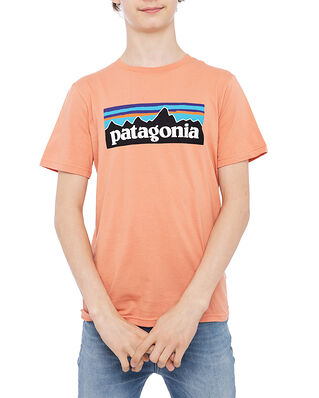 Patagonia Boys`P-6 Logo Organic T-shirt Mellow Melon