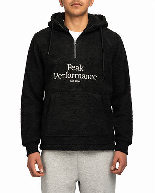 Peak Performance M Original Pile Zip Hood Black