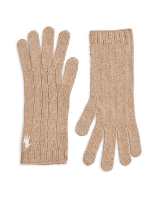 Polo Ralph Lauren CABLE Glove-Glove Camel