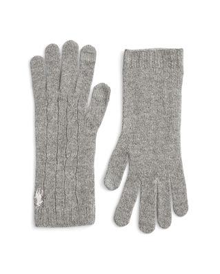 Polo Ralph Lauren CABLE Glove-Glove Fawn Grey Heather