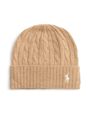 Polo Ralph Lauren Cable-Knit Wool-Cashmere Hat