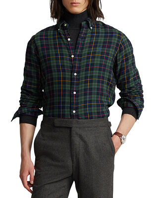 Polo Ralph Lauren Custom Fit Plaid Double-Faced Shirt Grenn / Navy Multi