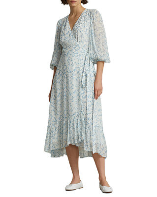 Polo Ralph Lauren Floral Crinkle Georgette Wrap Dress