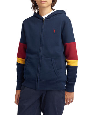 Polo Ralph Lauren Junior Corduroy-Logo Fleece Full-Zip Hoodie