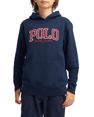 Polo Ralph Lauren Junior Corduroy-Logo Fleece Hoodie Cruise Navy