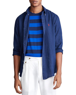Polo Ralph Lauren Custom Fit Linen Shirt Navy