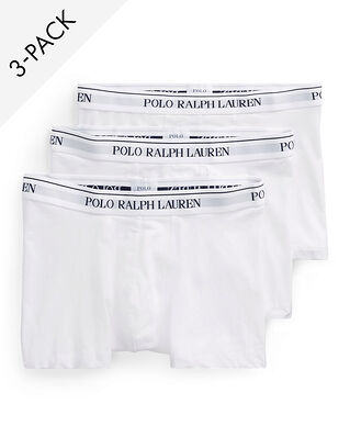 Polo Ralph Lauren 3-Pack Stretch Cotton Trunk White