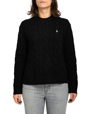 Polo Ralph Lauren Cable-Knit Crewneck Sweater Polo Black