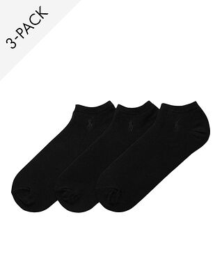 Polo Ralph Lauren 3-Pack Socks Ghost Ped PP Black
