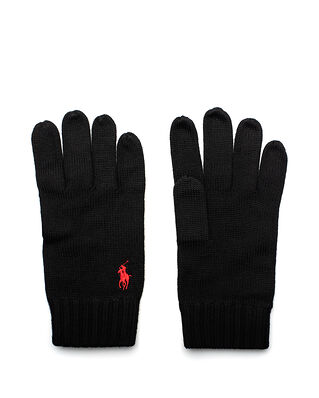 Polo Ralph Lauren Signature Pony Wool Gloves Polo Black